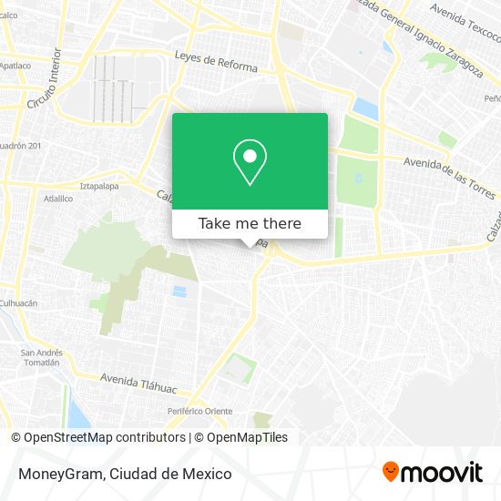 Mapa de MoneyGram