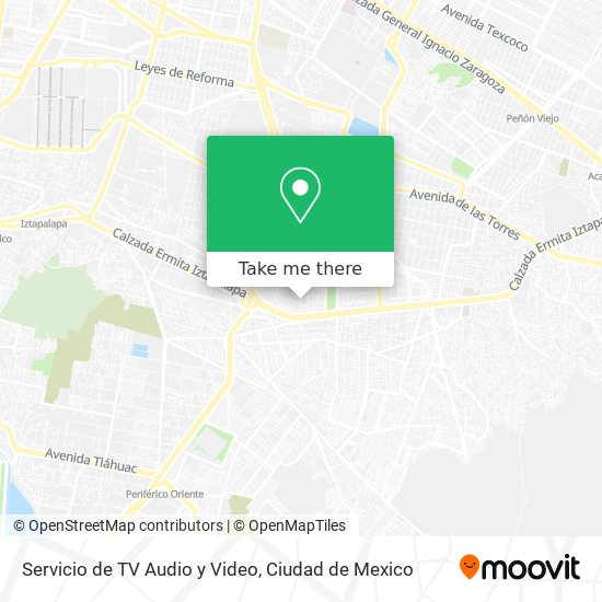 Mapa de Servicio de TV Audio y Video