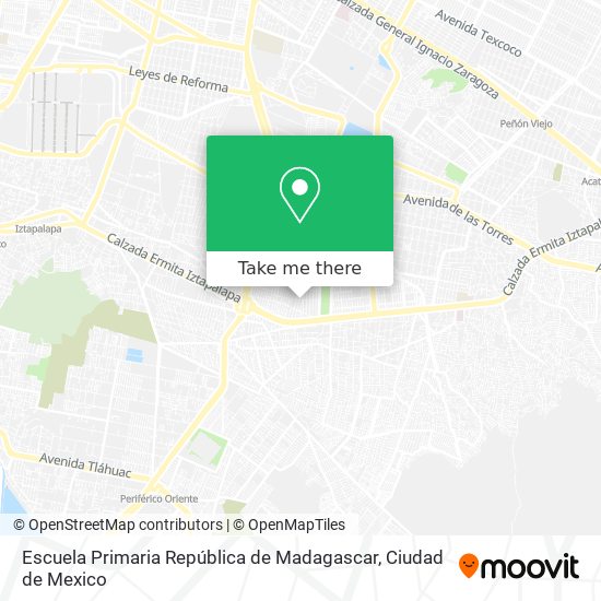 Escuela Primaria República de Madagascar map