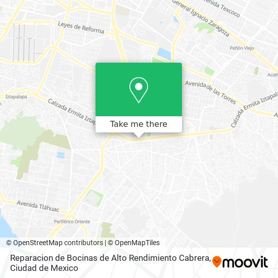 Reparacion de Bocinas de Alto Rendimiento Cabrera map