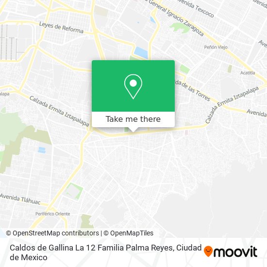 Caldos de Gallina La 12 Familia Palma Reyes map