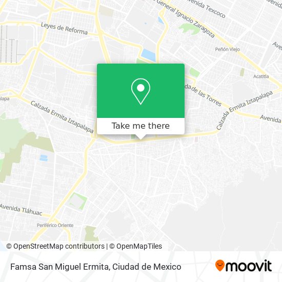 Famsa San Miguel Ermita map