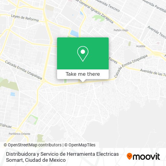 Distribuidora y Servicio de Herramienta Electricas Somart map