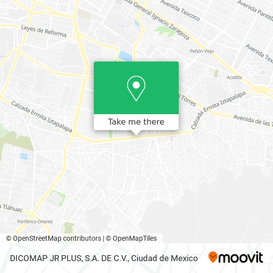 DICOMAP JR PLUS, S.A. DE C.V. map