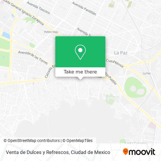 Mapa de Venta de Dulces y Refrescos