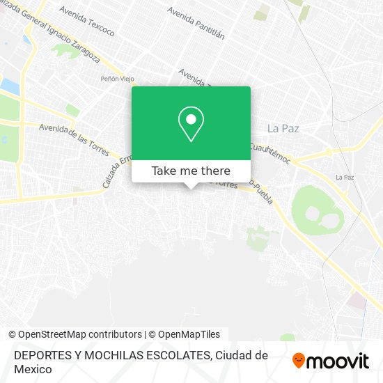 DEPORTES Y MOCHILAS ESCOLATES map