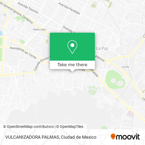 Mapa de VULCANIZADORA PALMAS