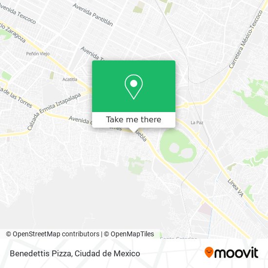 Benedettis Pizza map