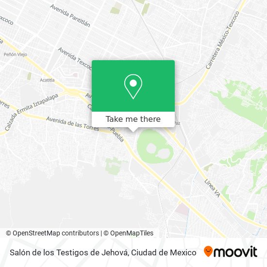 Salón de los Testigos de Jehová map