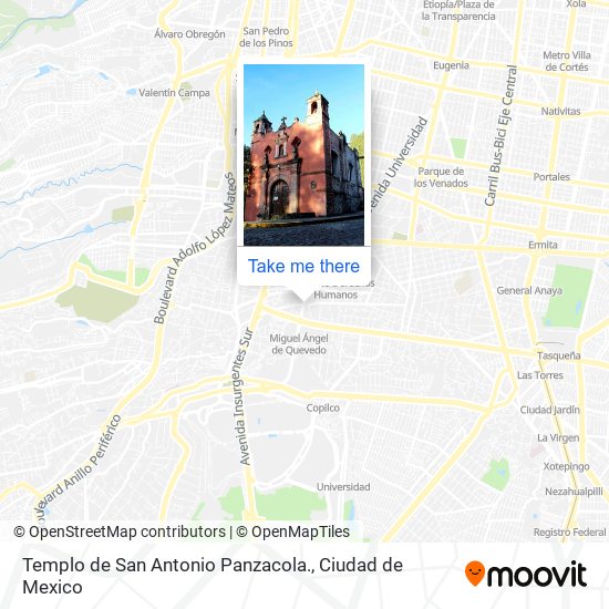 Templo de San Antonio Panzacola. map