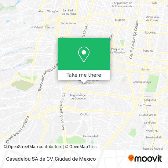 Casadelou SA de CV map