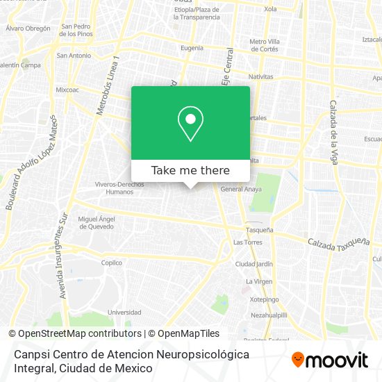 Canpsi Centro de Atencion Neuropsicológica Integral map