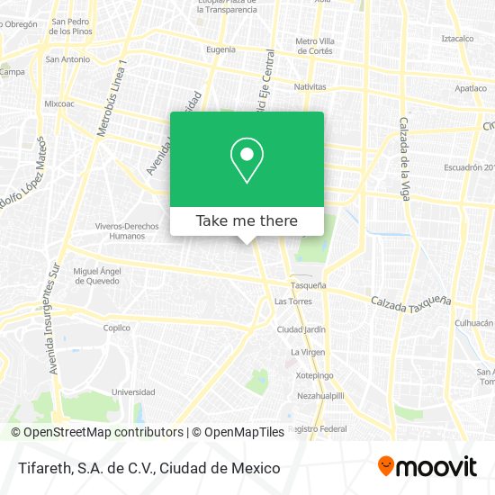Tifareth, S.A. de C.V. map