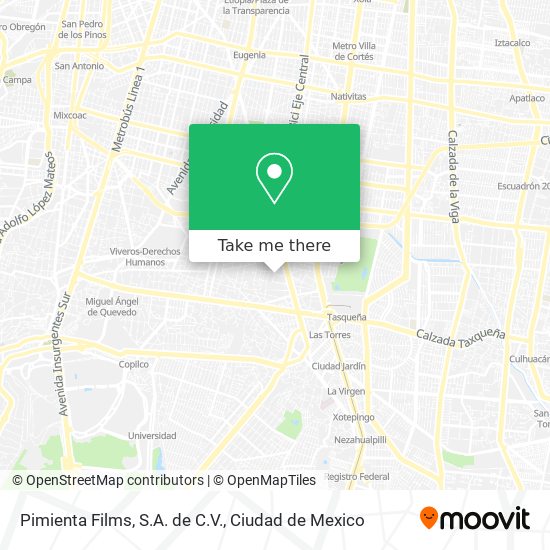 Pimienta Films, S.A. de C.V. map
