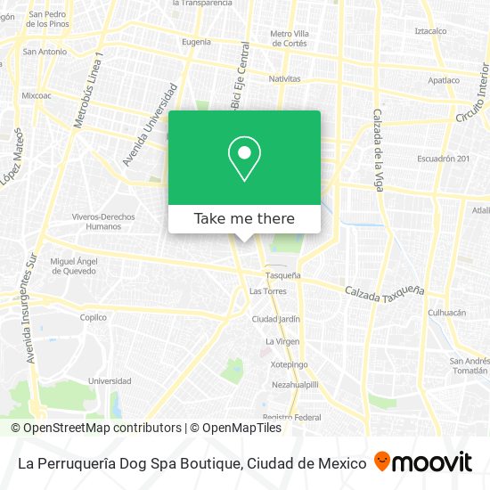 Mapa de La Perruquerîa Dog Spa Boutique