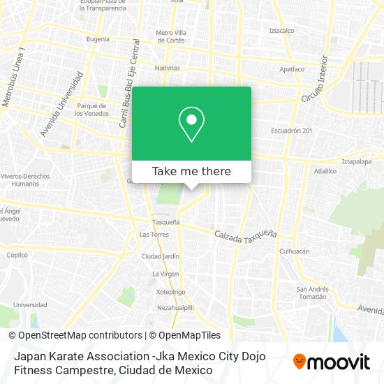 Mapa de Japan Karate Association -Jka Mexico City Dojo Fitness Campestre