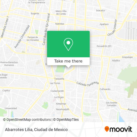 Abarrotes Lilia map