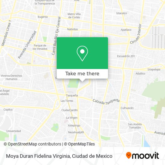Moya Duran Fidelina Virginia map