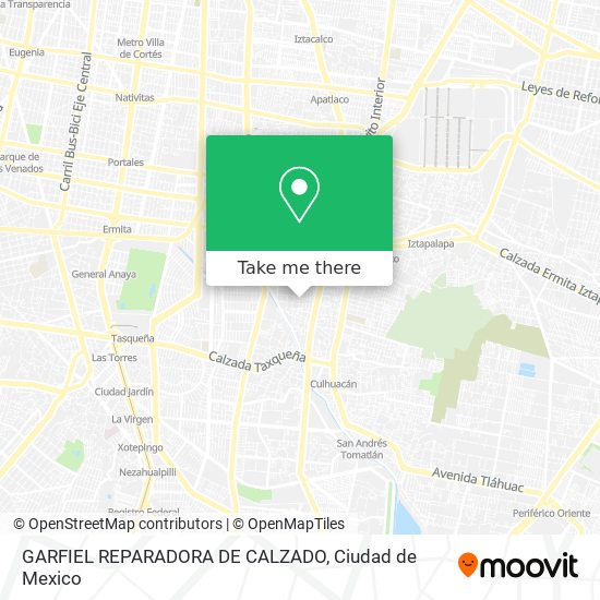 Mapa de GARFIEL REPARADORA DE CALZADO