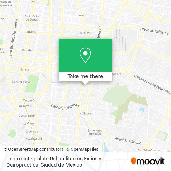 Mapa de Centro Integral de Rehabilitación Física y Quiropractica