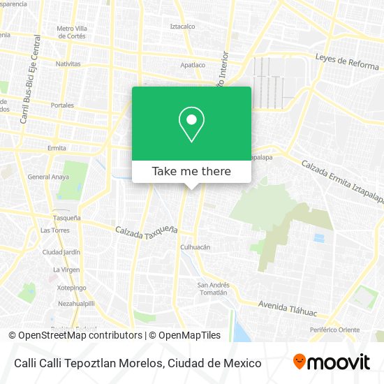 Calli Calli Tepoztlan Morelos map