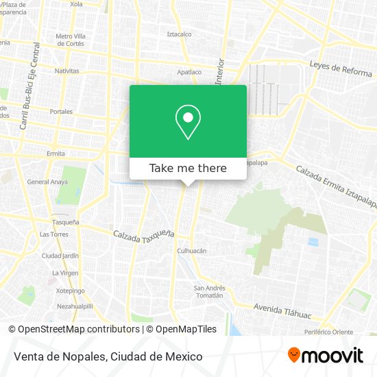 Venta de Nopales map