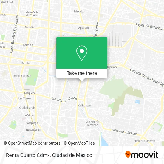 Renta Cuarto Cdmx map