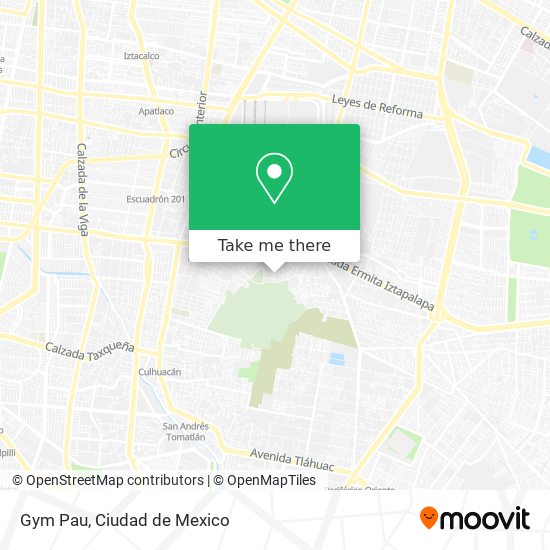 Gym Pau map