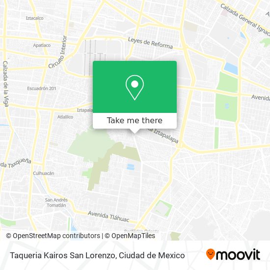 Mapa de Taqueria Kairos San Lorenzo