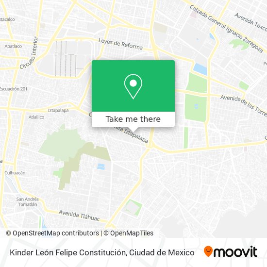 Mapa de Kinder León Felipe Constitución