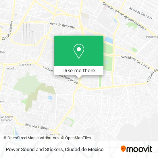 Power Sound and Stickers map