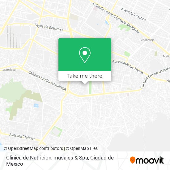 Mapa de Clinica de Nutricion, masajes & Spa