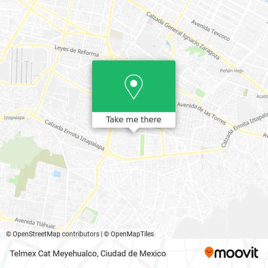 Mapa de Telmex Cat Meyehualco