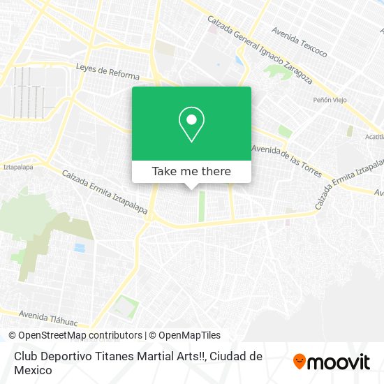Mapa de Club Deportivo Titanes Martial Arts!!