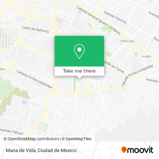 Mana de Vida map