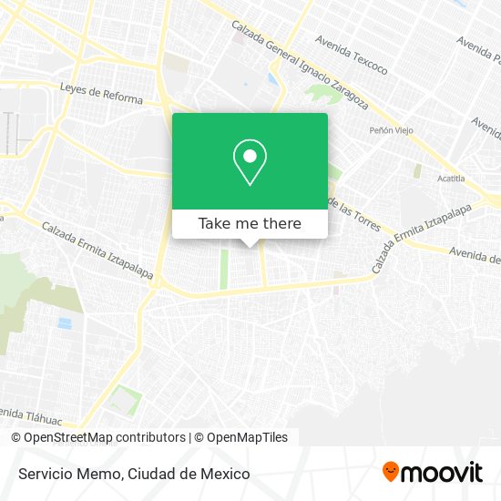 Servicio Memo map