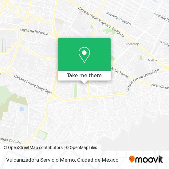 Vulcanizadora Servicio Memo map