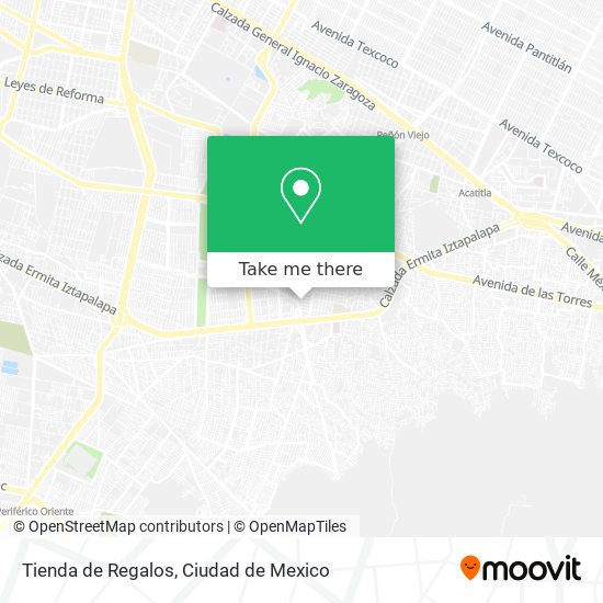 Tienda de Regalos map