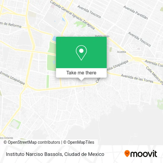 Instituto Narciso Bassols map