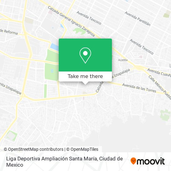 Liga Deportiva Ampliación Santa María map