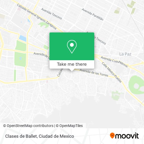 Clases de Ballet map