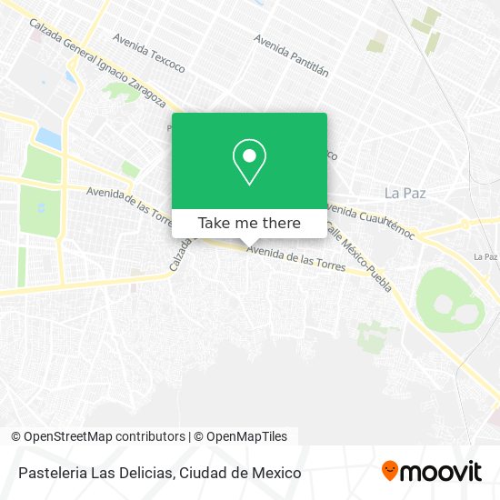 Mapa de Pasteleria Las Delicias