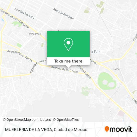 MUEBLERIA DE LA VEGA map