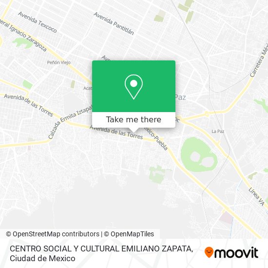 CENTRO SOCIAL Y CULTURAL EMILIANO ZAPATA map