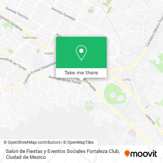 Salon de Fiestas y Eventos Sociales Fortaleza Club map