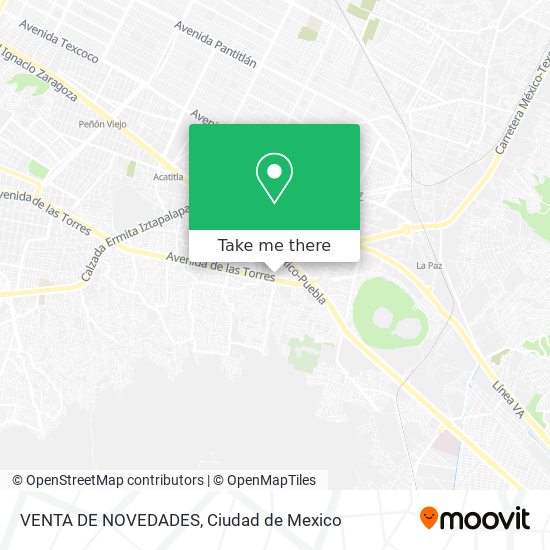 VENTA DE NOVEDADES map
