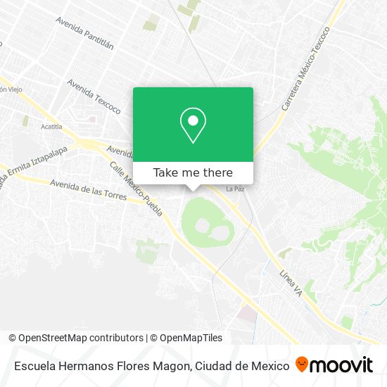 Mapa de Escuela Hermanos Flores Magon