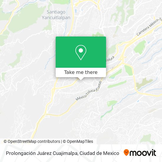Prolongación Juárez Cuajimalpa map