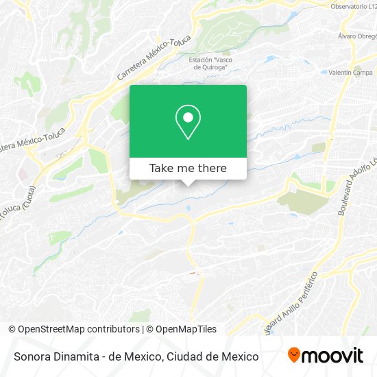Sonora Dinamita - de Mexico map
