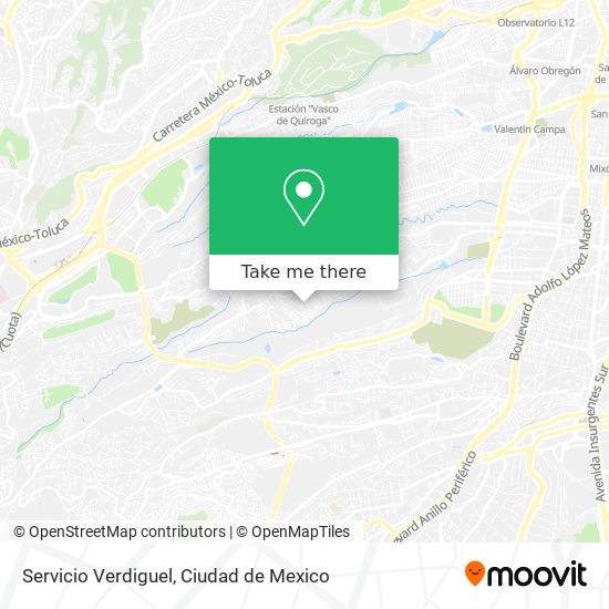 Servicio Verdiguel map